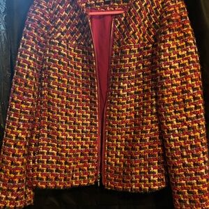 Chico's Multicolor Tweed Blazer